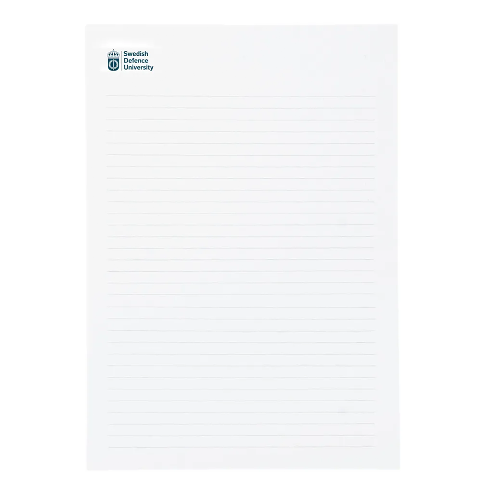 Konferensblock A4, engelsk logotype