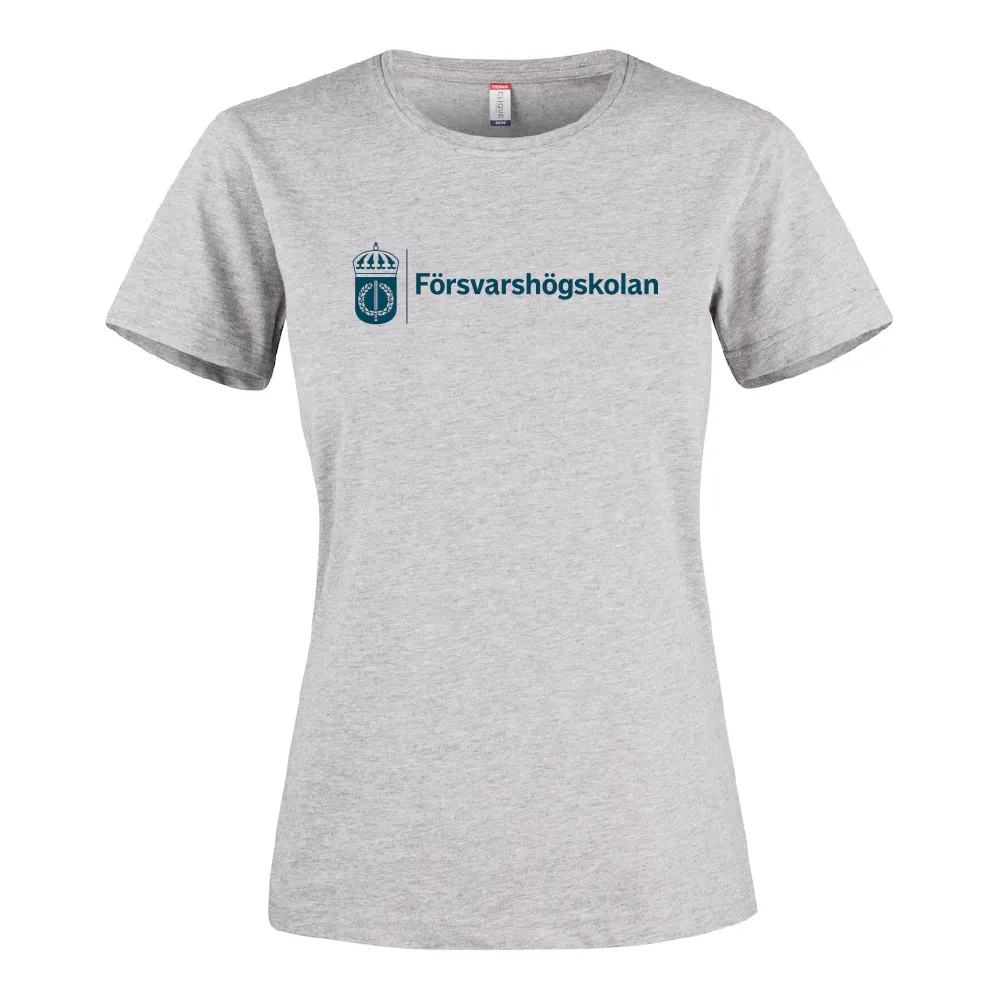 T-shirt gråmelerad dam